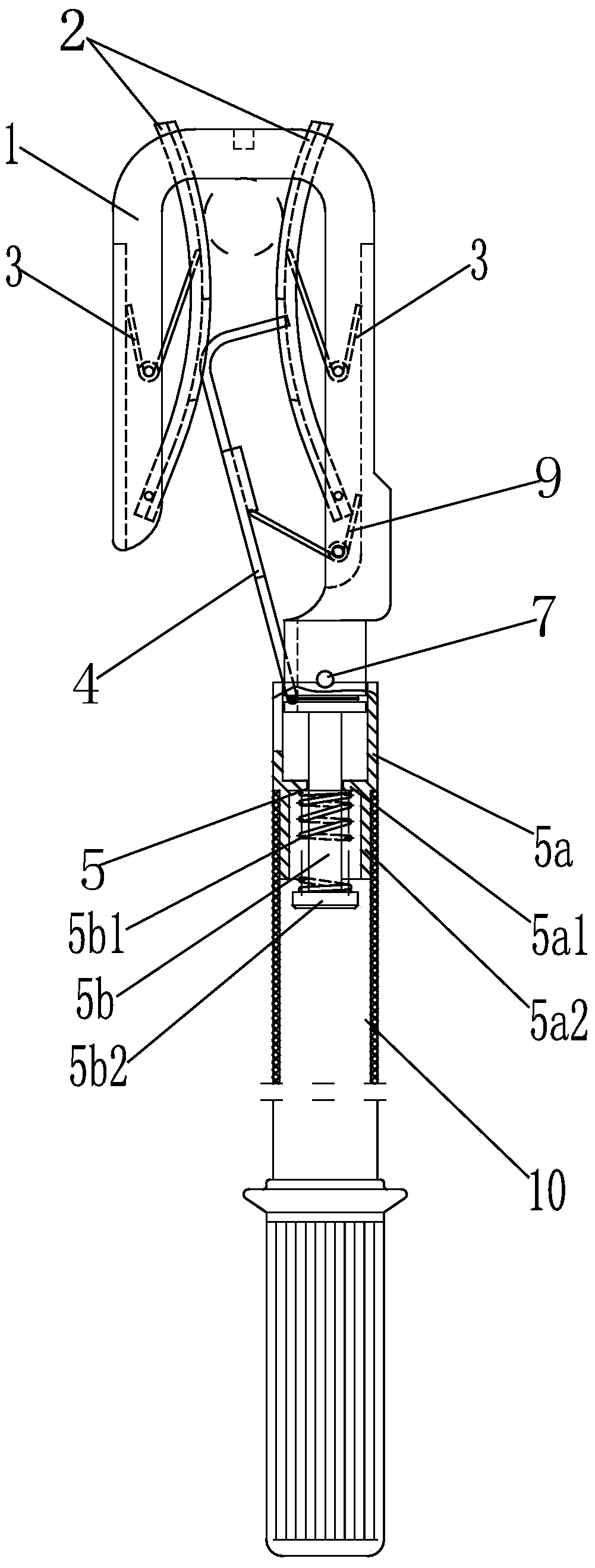 Anti-shedding earthing wire clamp for power transmission line