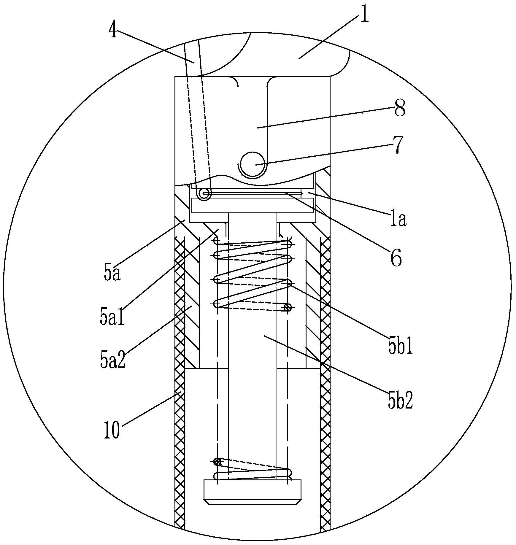 Anti-shedding earthing wire clamp for power transmission line