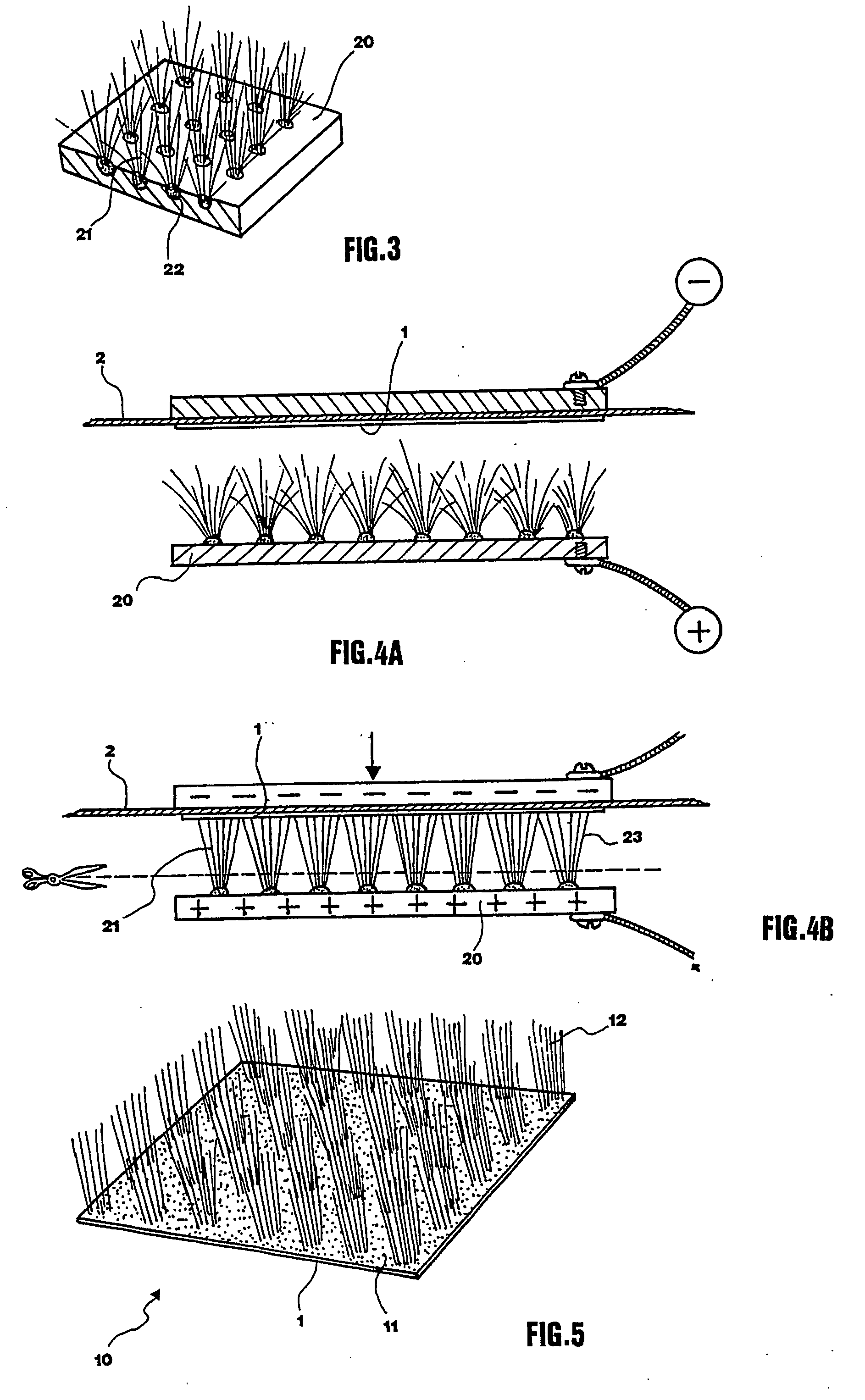 Sticker for the application of hair and the like and related method of manufacturing