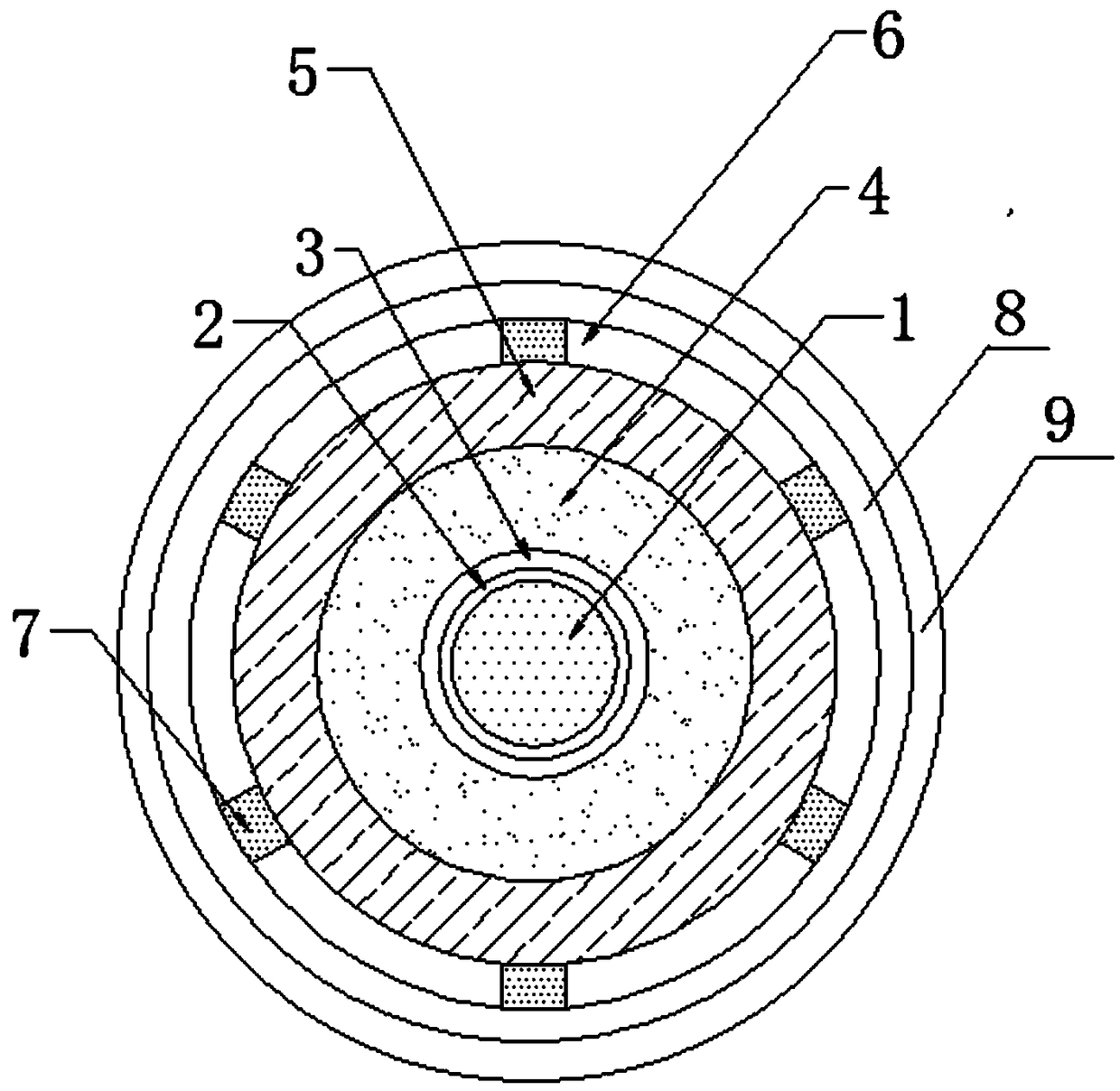 Ceramic silica gel cable