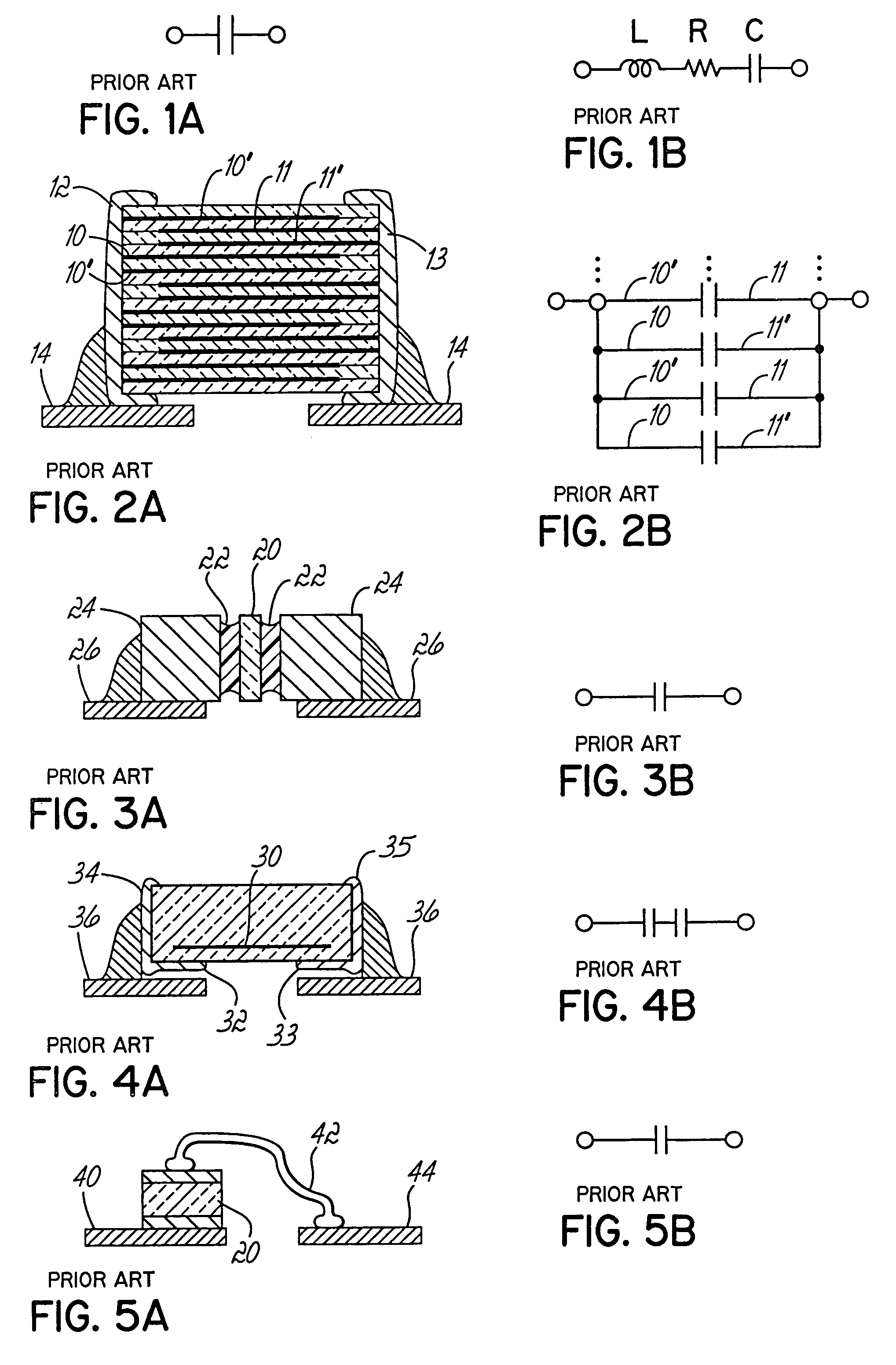 Integrated broadband ceramic capacitor array