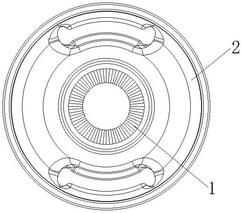 Combined control arm bushing with reinforcing mechanism