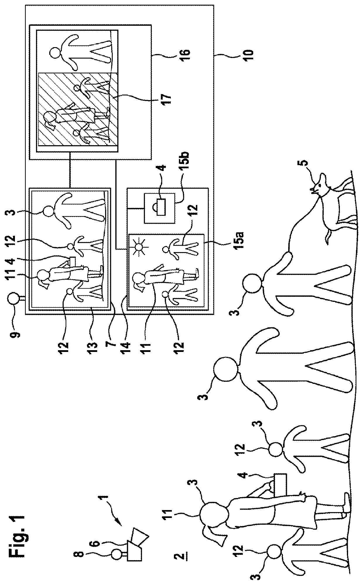 Monitoring device, monitoring system, method, computer program and machine-readable storage medium