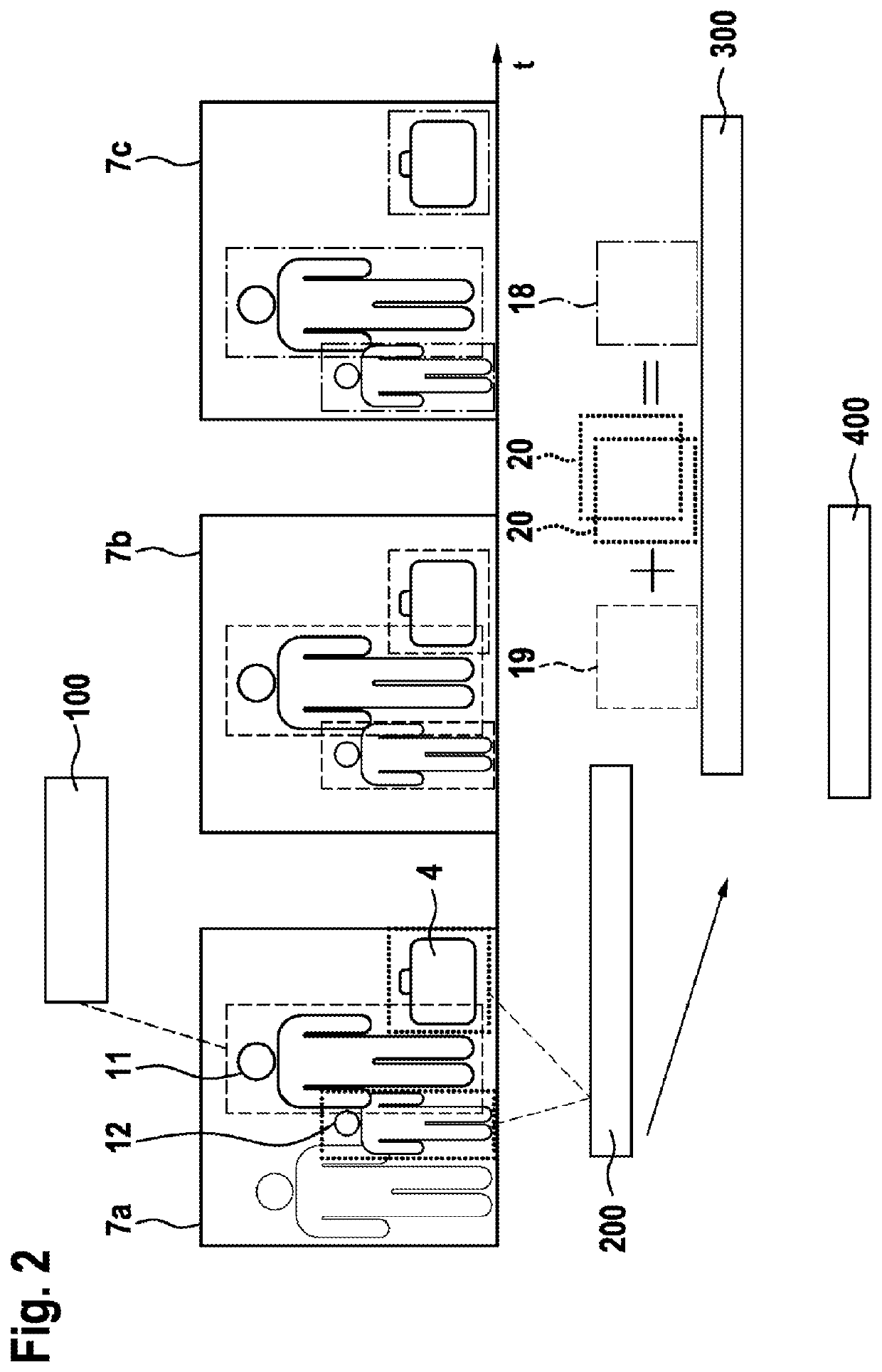 Monitoring device, monitoring system, method, computer program and machine-readable storage medium