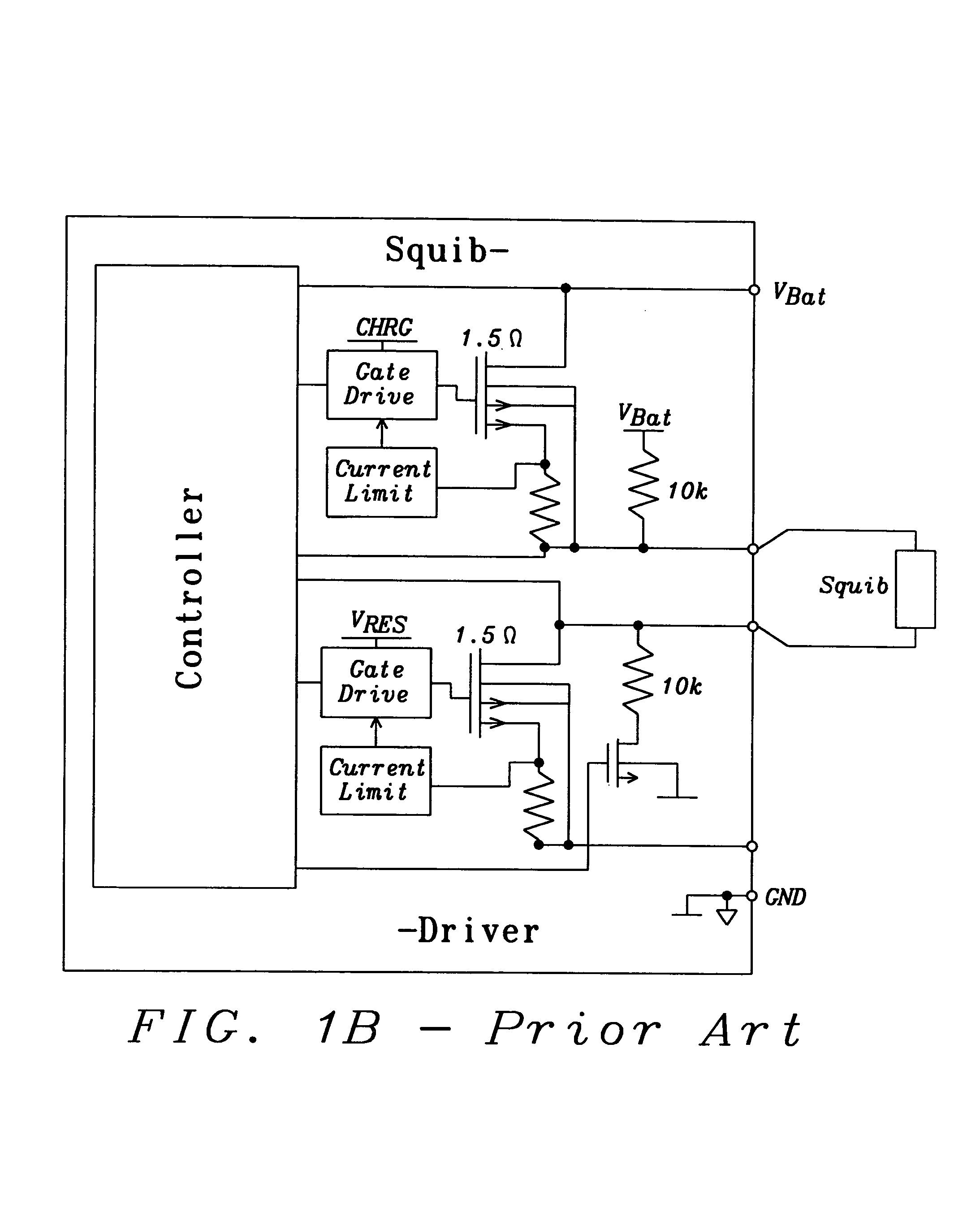 Squib driver for airbag application