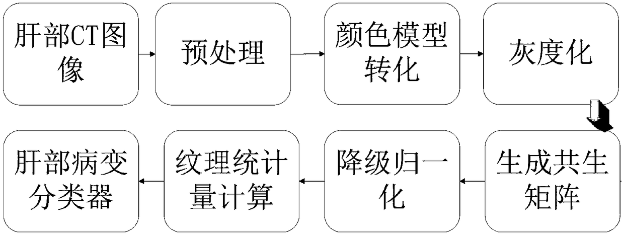 CT image computer-aided diagnosis system and method for liver disease based on data mining