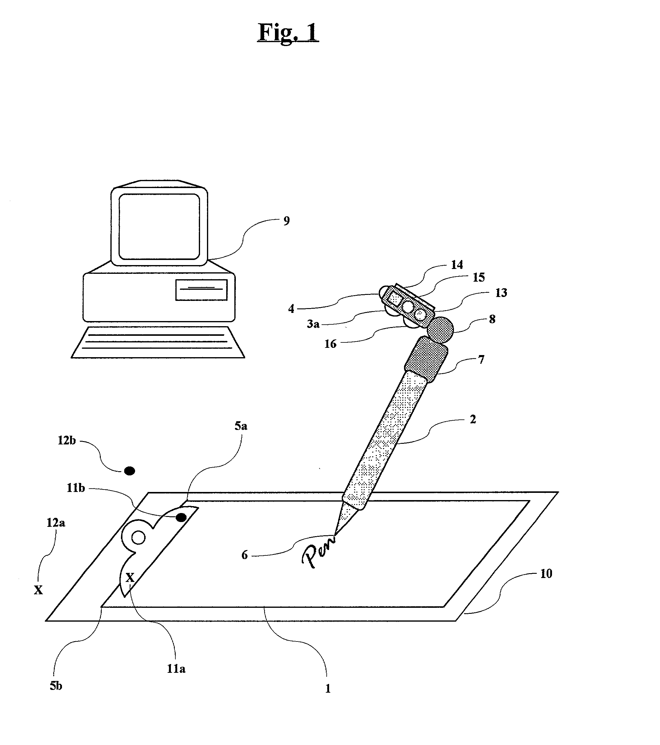 Optical position determination on any surface