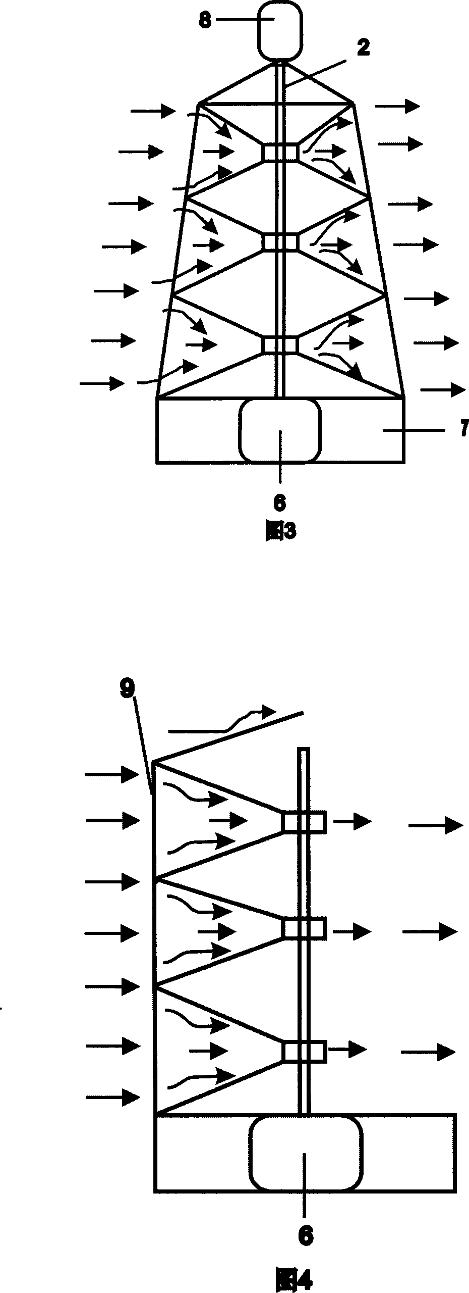 Installation of omnibearing wind collecting cap