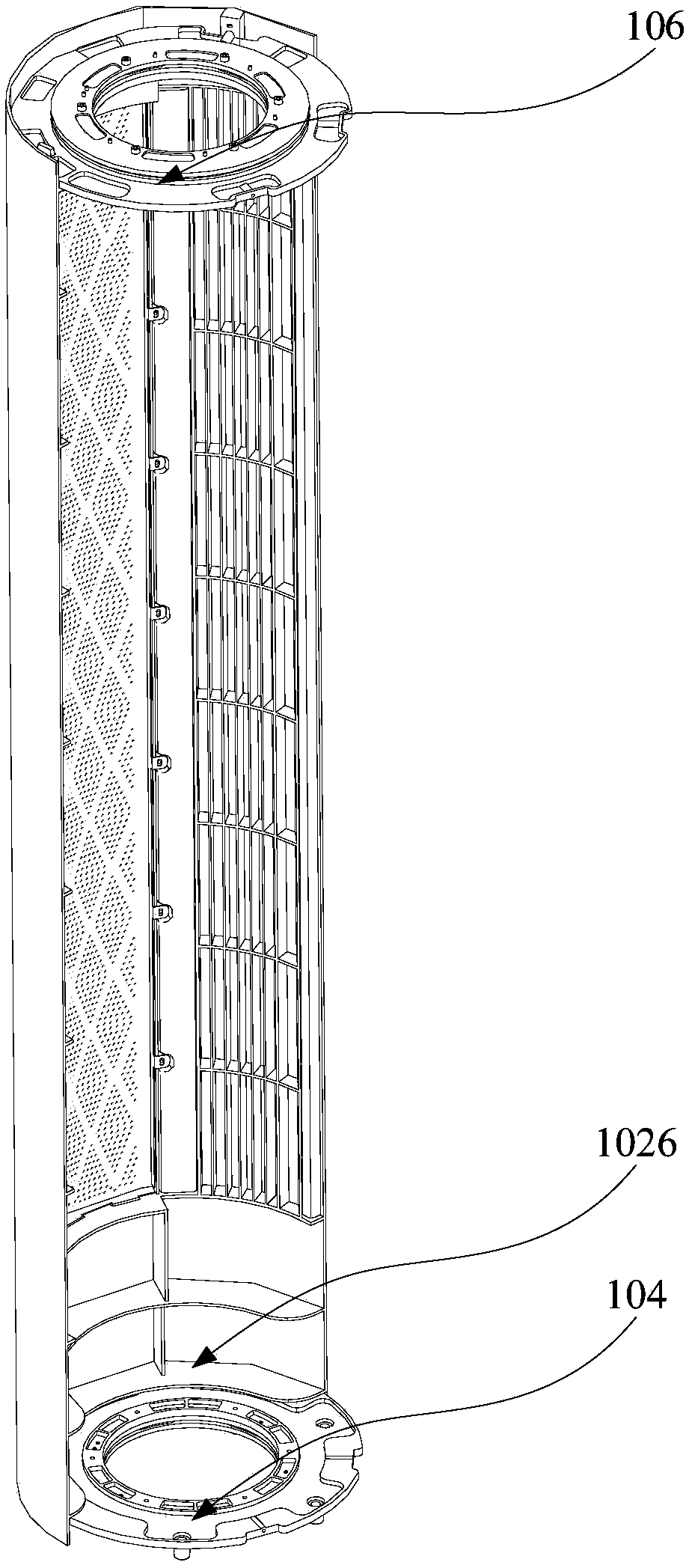 Rotating assembly and floor air conditioner