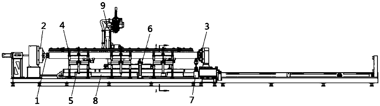 Welding equipment for single-end-face square pipe