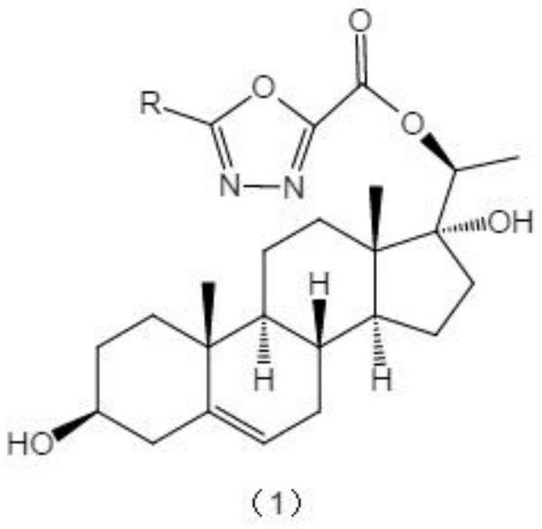 Oxazolyl steroid derivative as well as synthesis method and application thereof