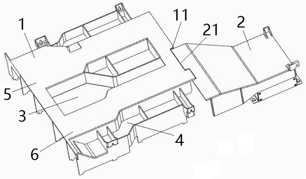 A rear hard disk heat dissipation structure