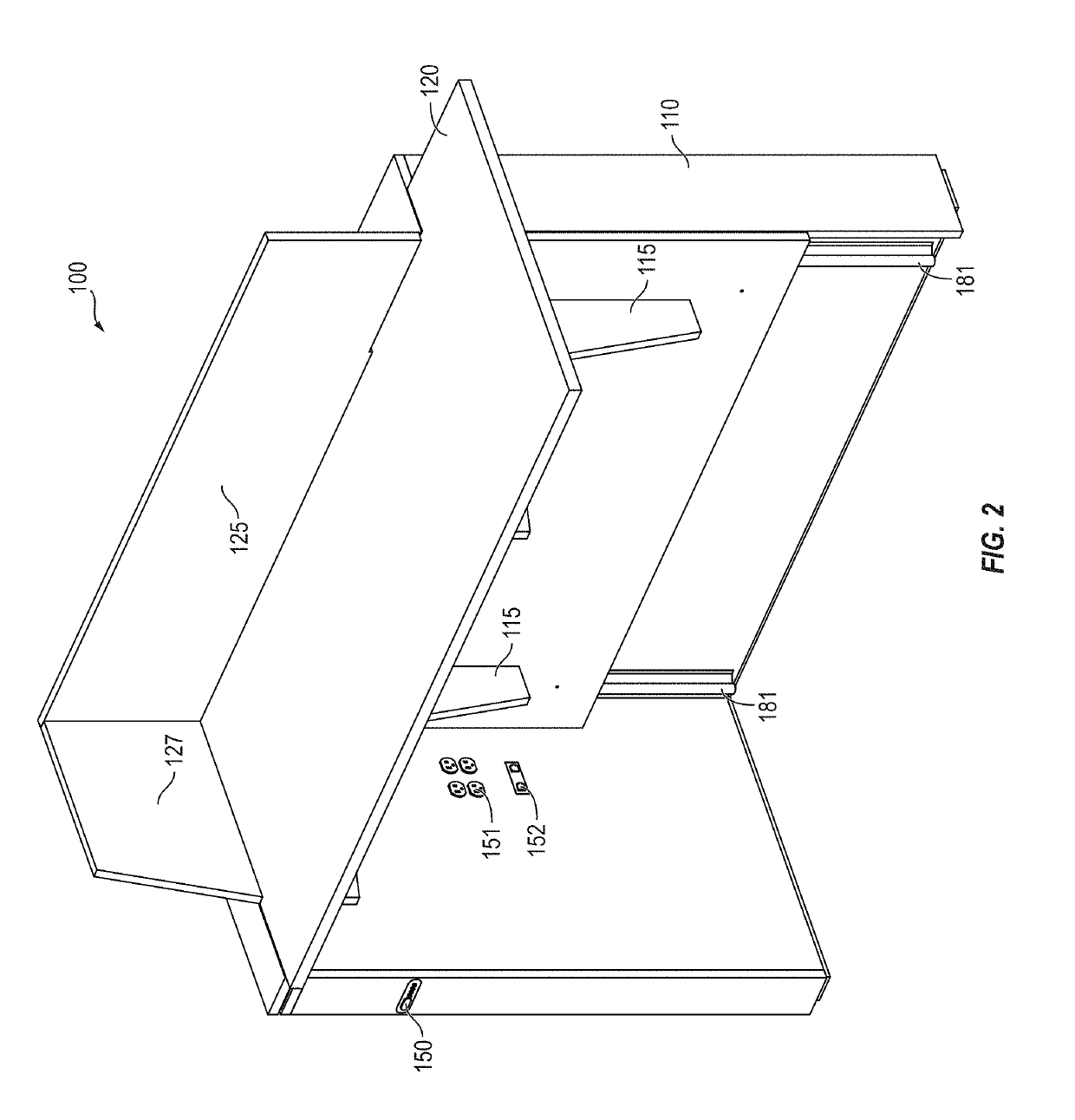 Variable height desk