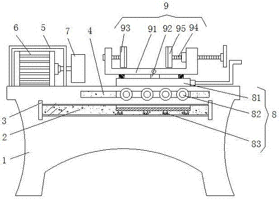 Polishing device for steel fine machining