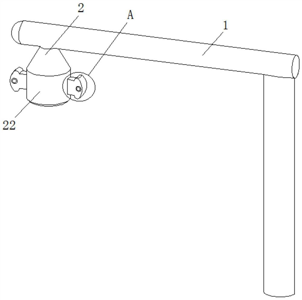 Anti-dazzle mechanism for urban street lamp