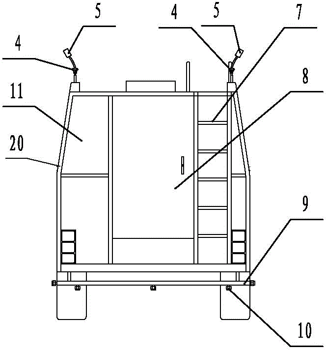 High-pressure and fine-water-mist multifunctional vehicle