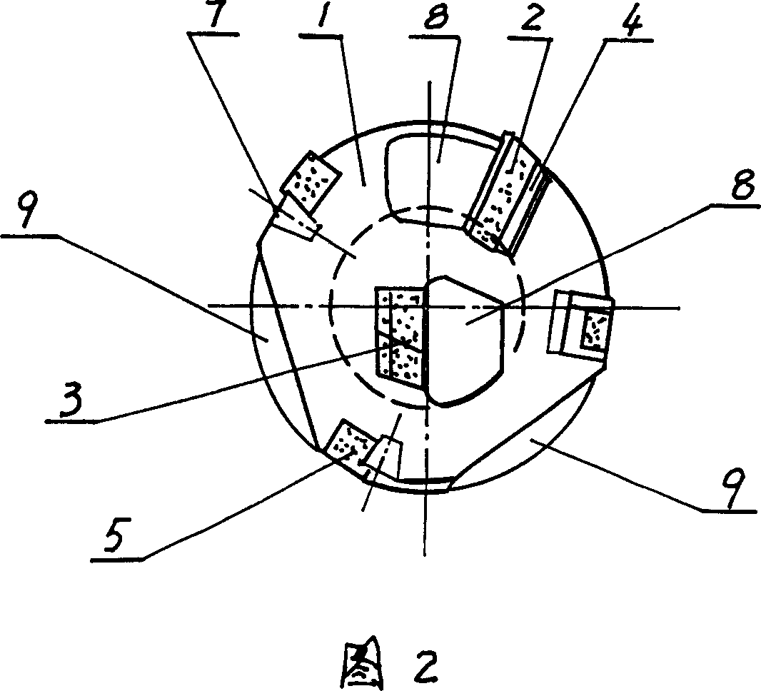 Deep hole drilling bit and blade