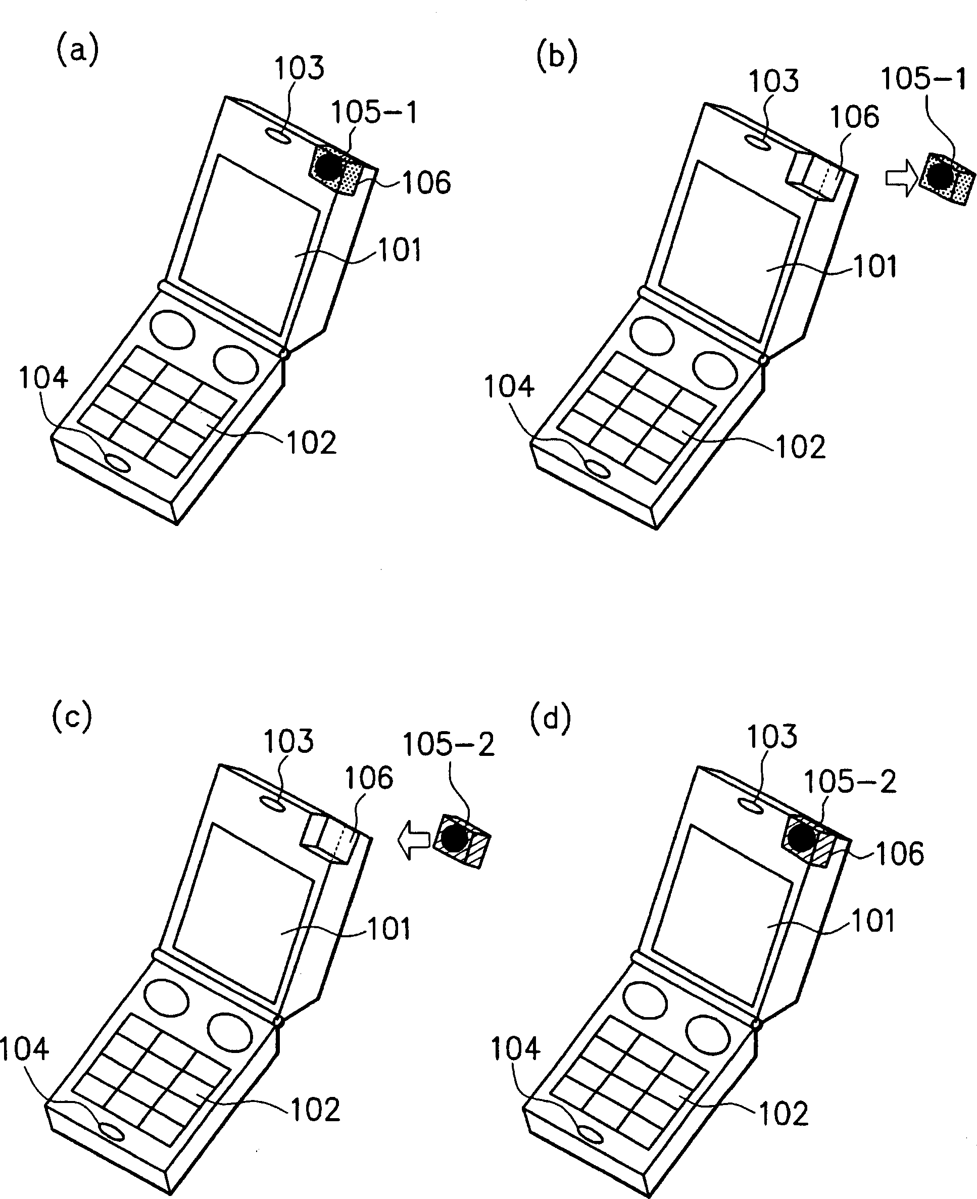 Mobile telephone terminal, base station, communication system, method of adding/changing operations