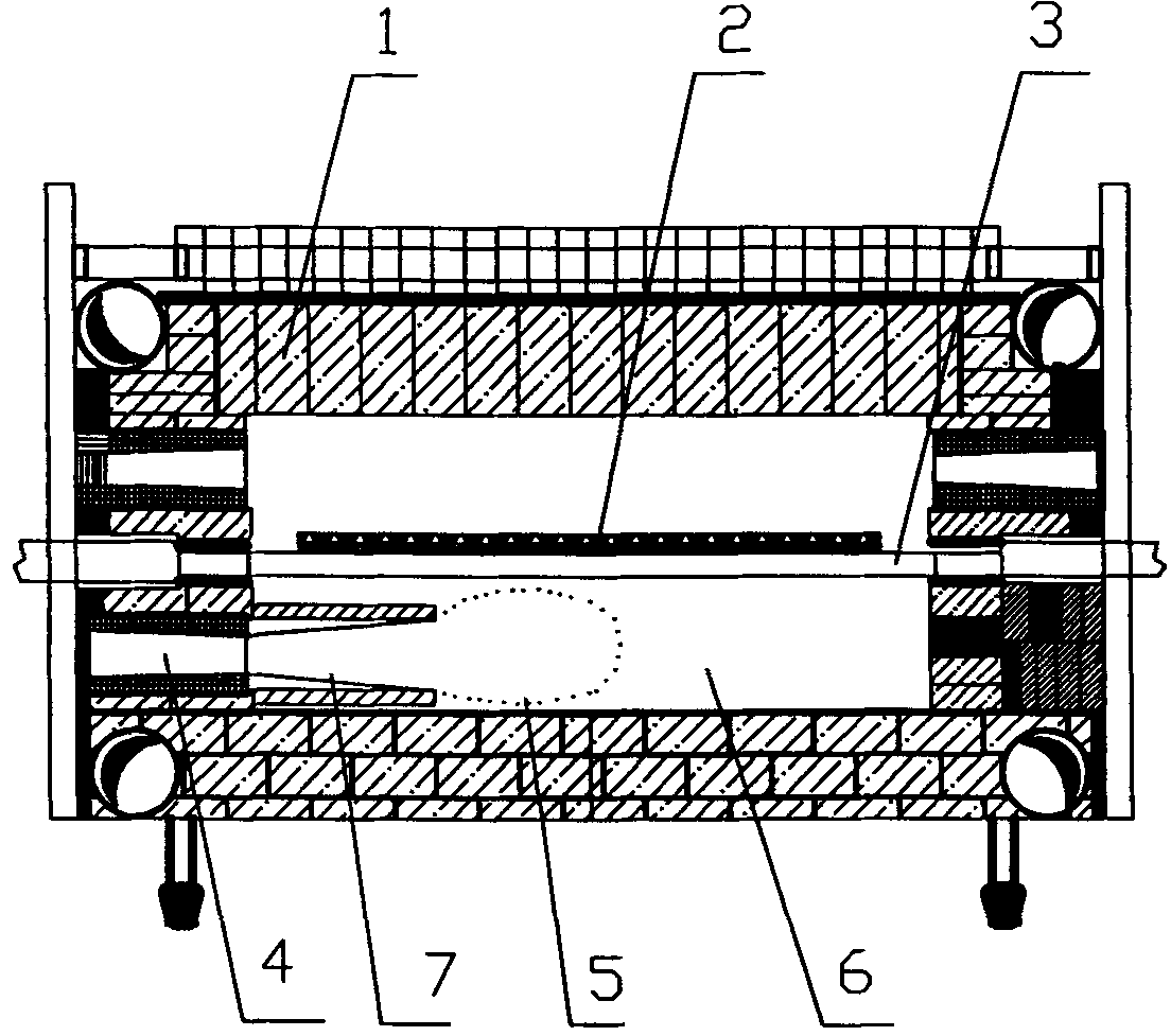 Method for solving section temperature difference of broad kiln