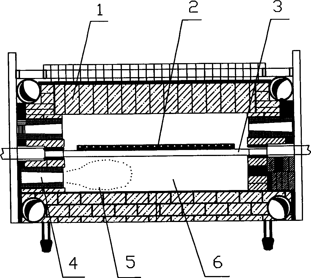 Method for solving section temperature difference of broad kiln