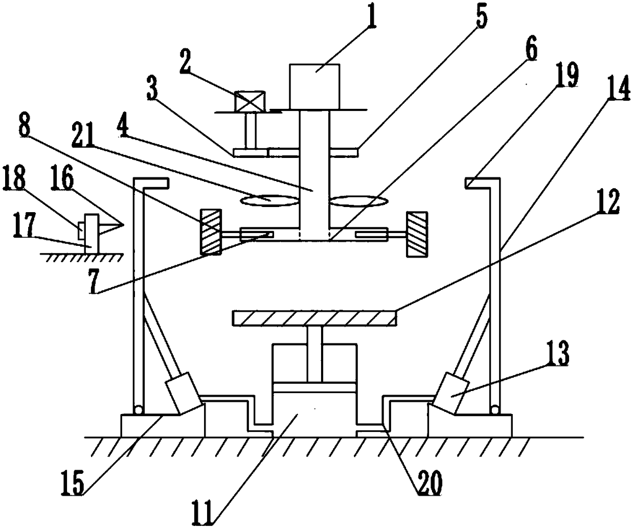 Device for grinding inner wall and outer wall of tire