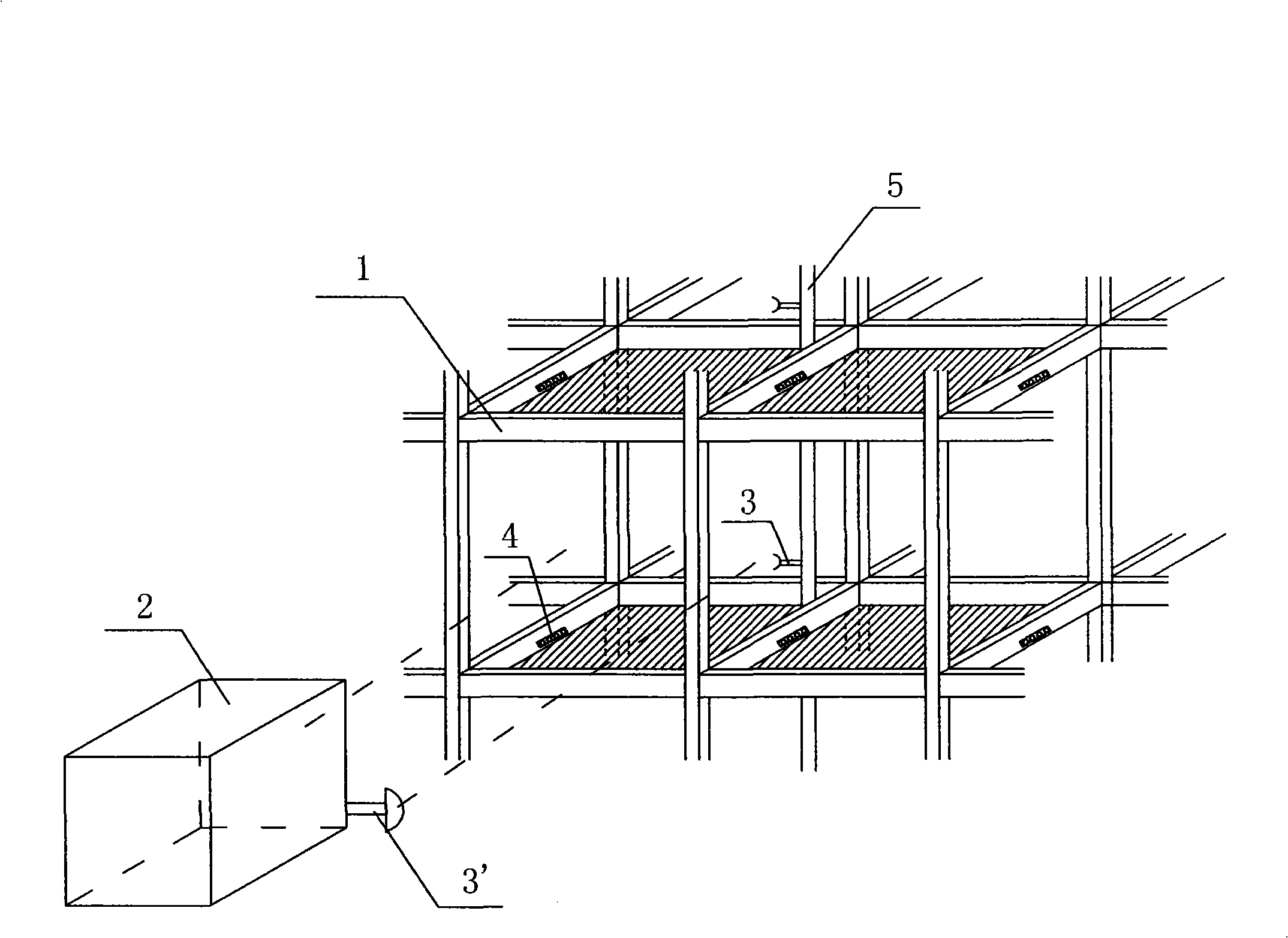 New framed building and construction procedure thereof