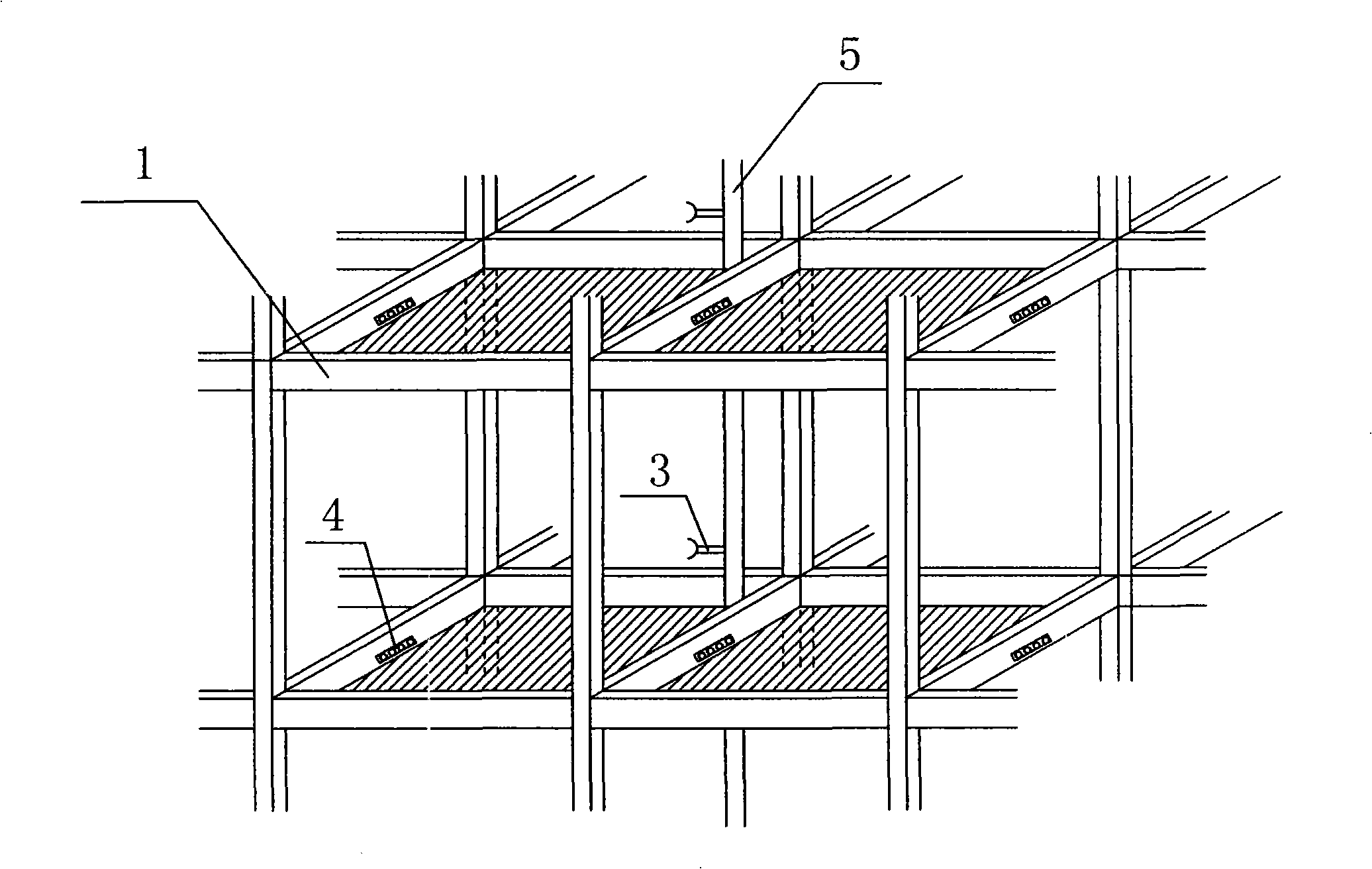 New framed building and construction procedure thereof