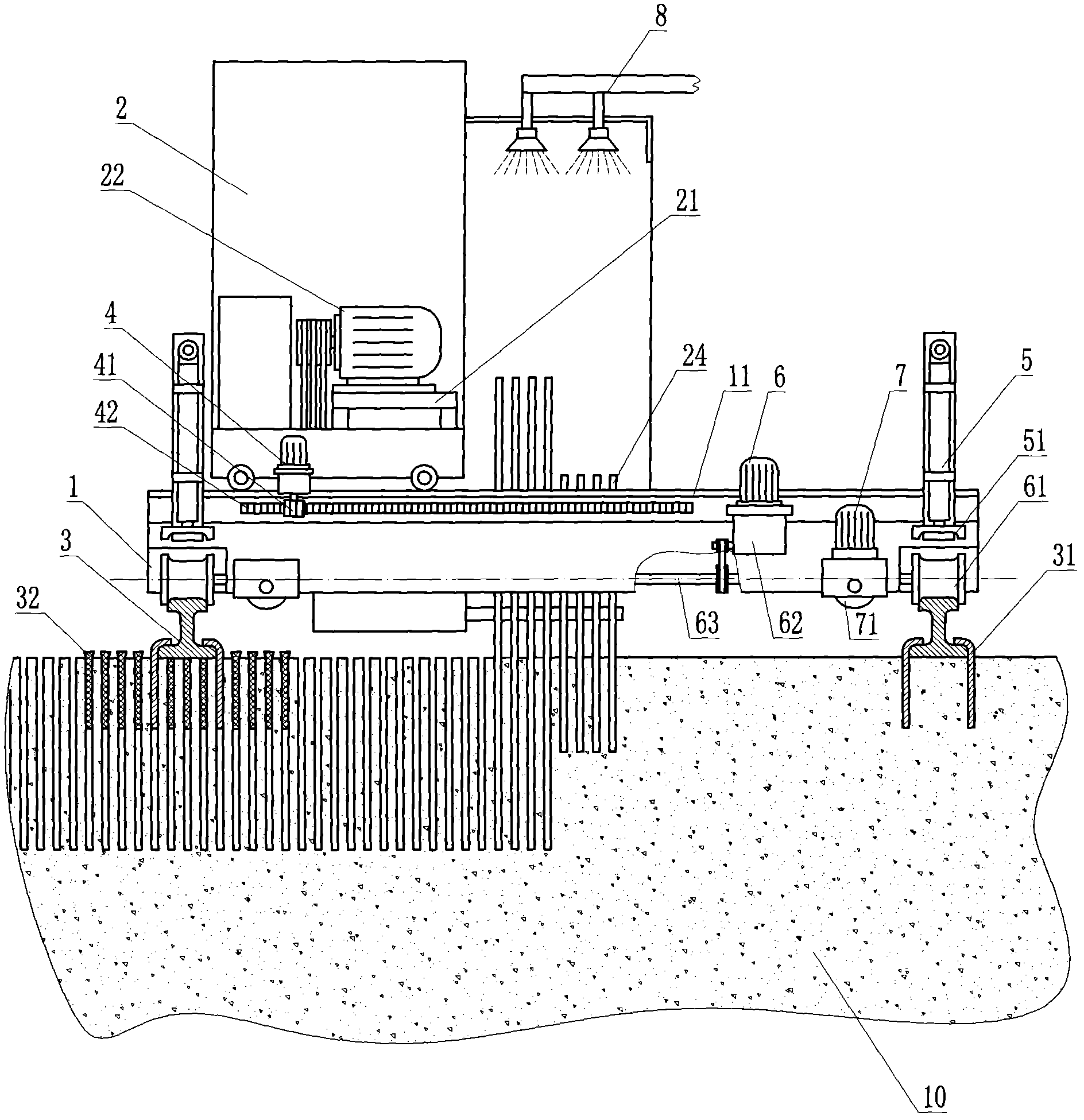 Direct cutting method and direct cutting machine for stone slabs in mines