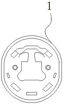 Automobile key battery mounting groove flatness detection device with rotating mechanism