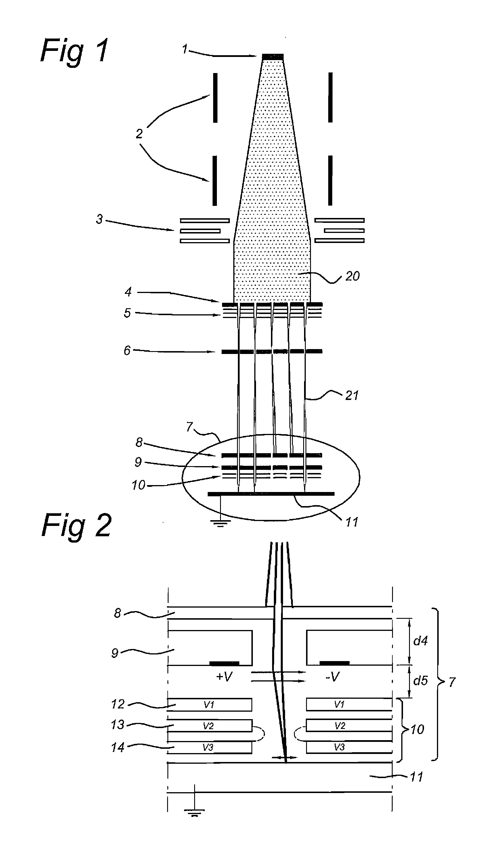 Projection lens arrangement