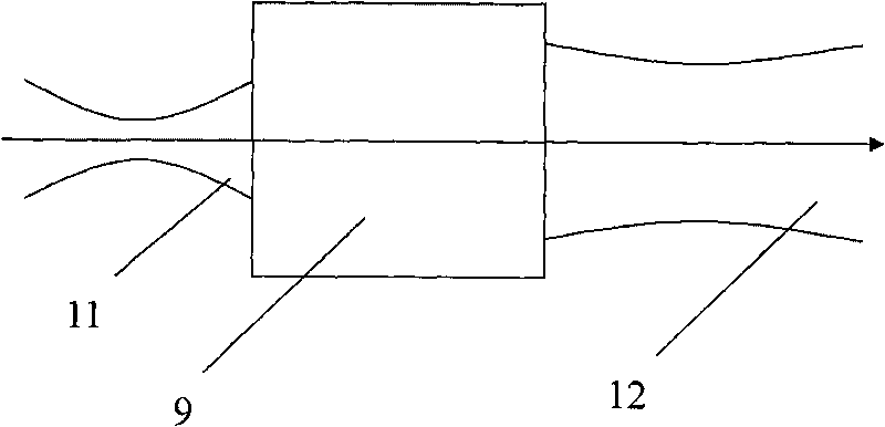 Optical fiber light trap acceleration measurement device