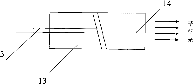 Optical fiber light trap acceleration measurement device