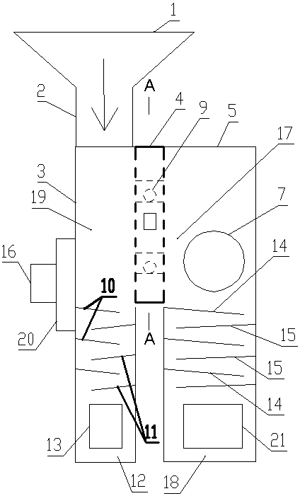 Mud-sand-water filtering device for laboratories and vibration anti-blocking method