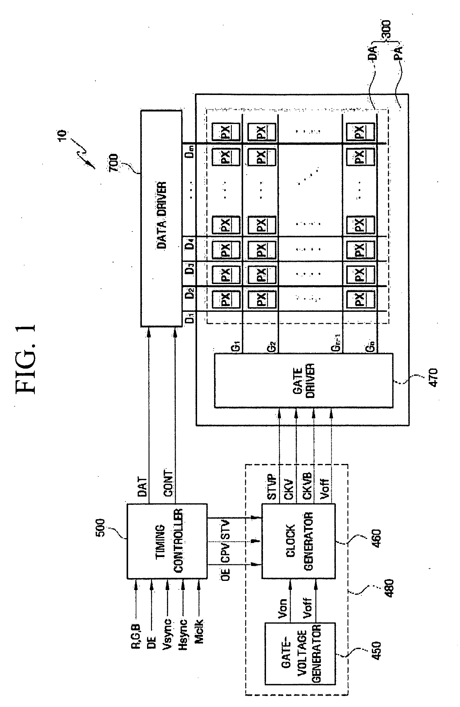 Gate-off volatage generating circuit, driving device and liquid crystal dispaly including the same