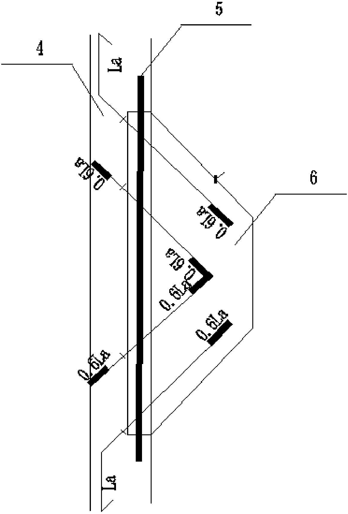 Anchor head structure placed in concrete panel of anchor retaining wall and its construction method