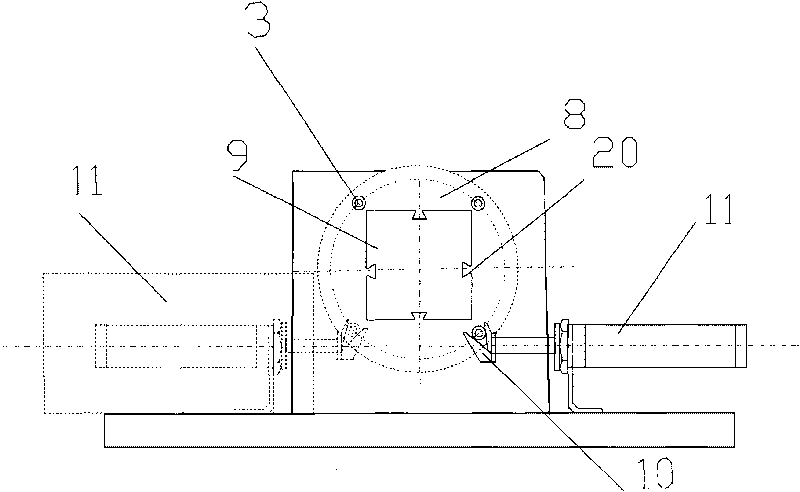 Device for rotating multi-shuttle box