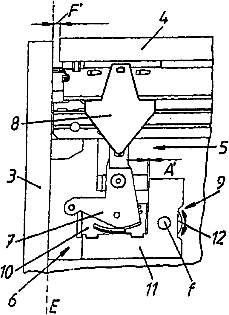 Immobilization device for locking a furniture part movably supported in or on a furniture part