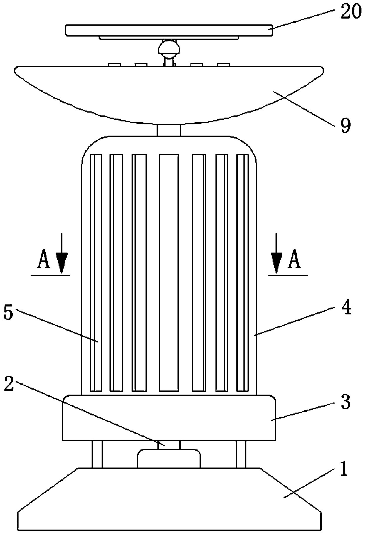 Solar photovoltaic mosquito killing device based on photoresistance changes