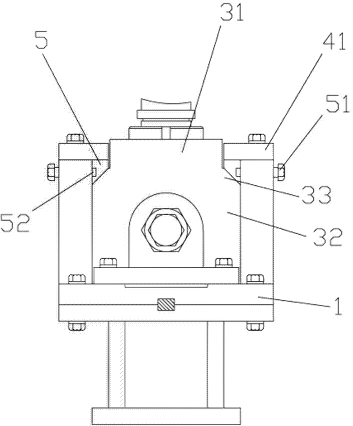 Modified structure of welding pipe squeezing roller seat