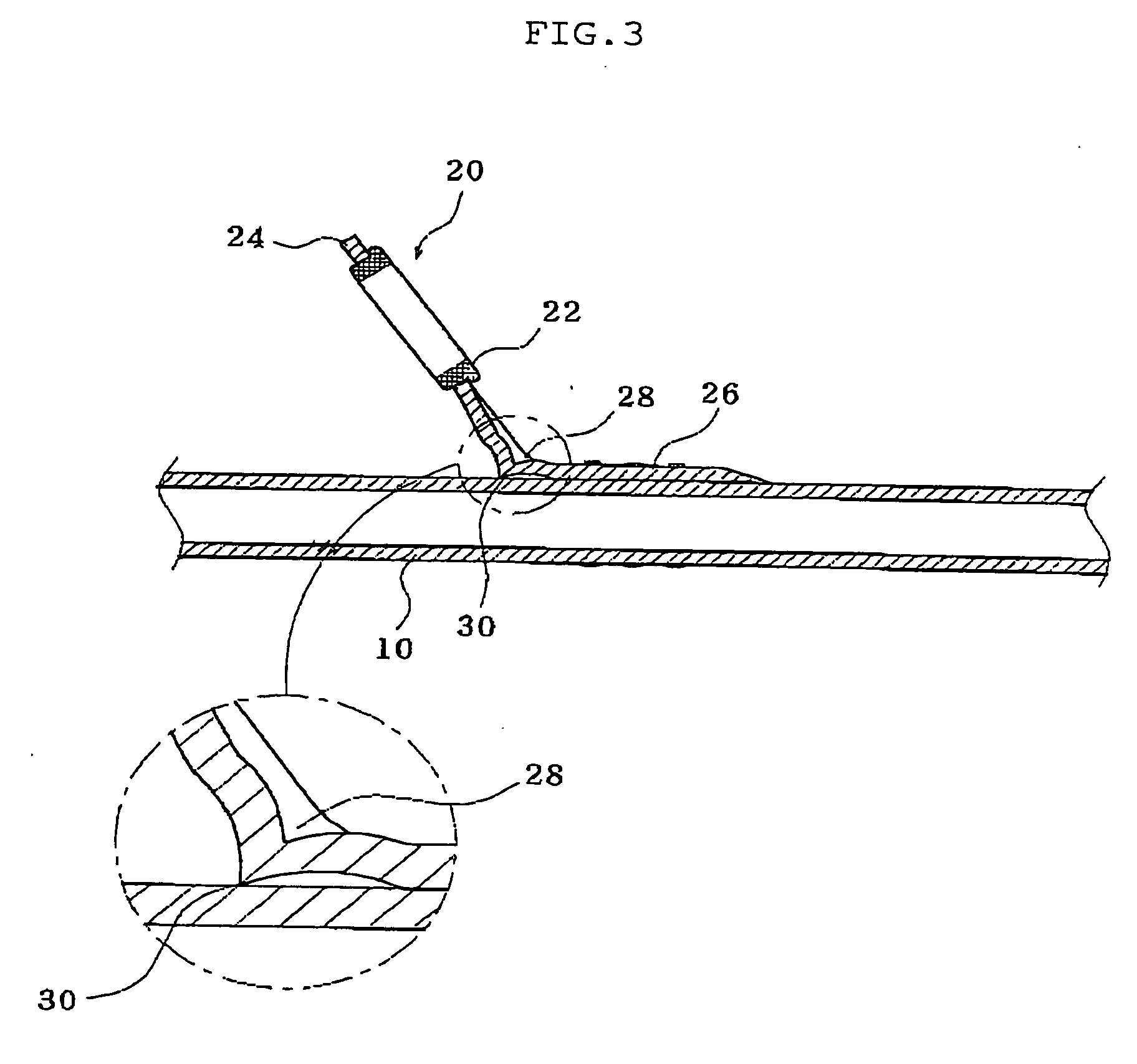 Structure of single fishing line guide for fishing rod