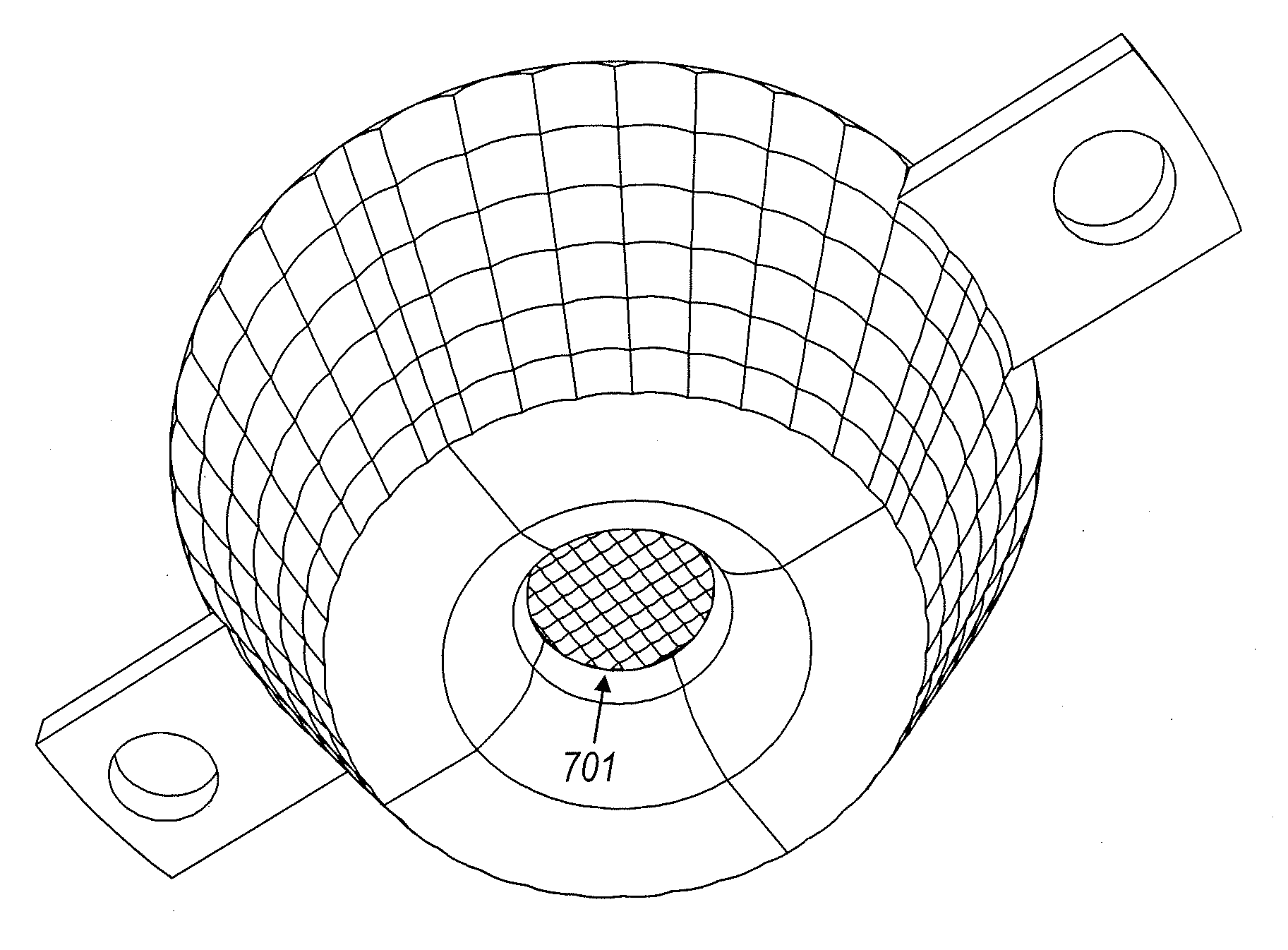 Facetted folded-optic collimator