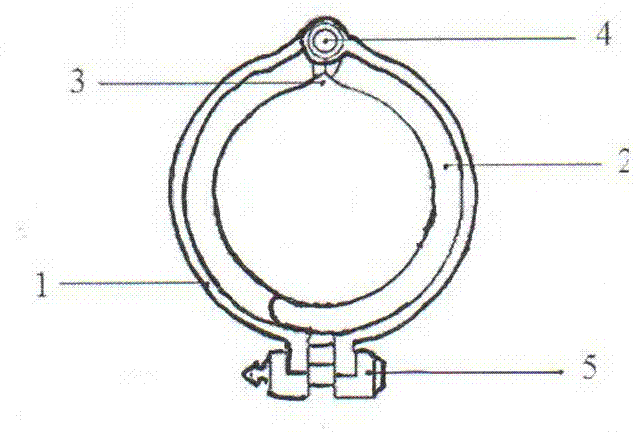 Regulating component of one-time circumcising anastomat