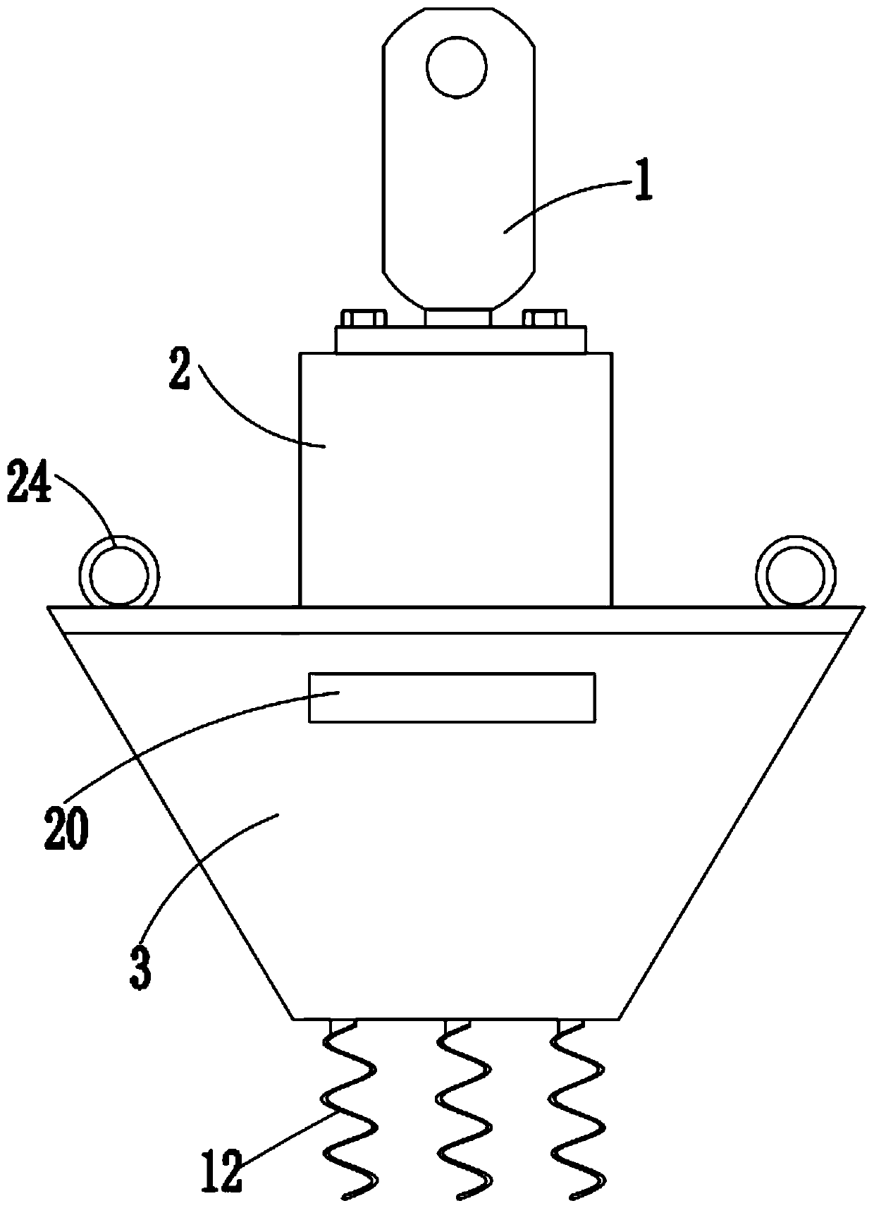 Portable water flow velocity measuring device for water conservancy detection