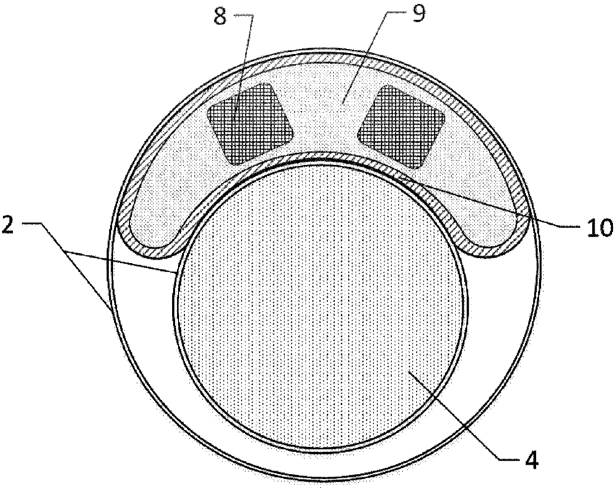 Medical electronic endoscope with built-in power source