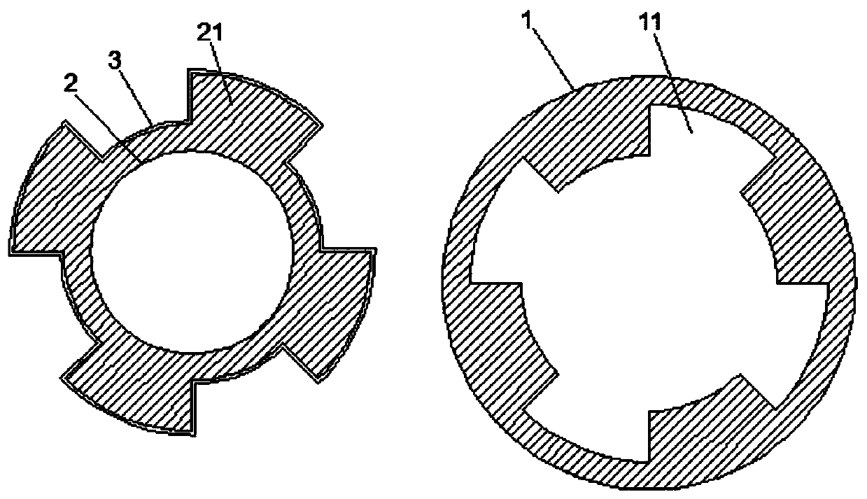 Bimetal wear-resistant seamless composite steel pipe and forming process thereof