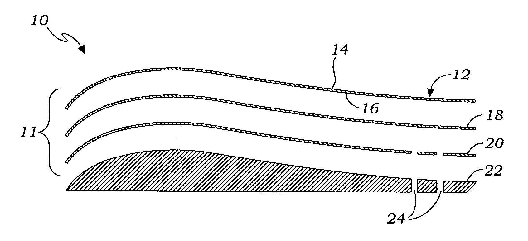 Laminated electronic components for insert molding