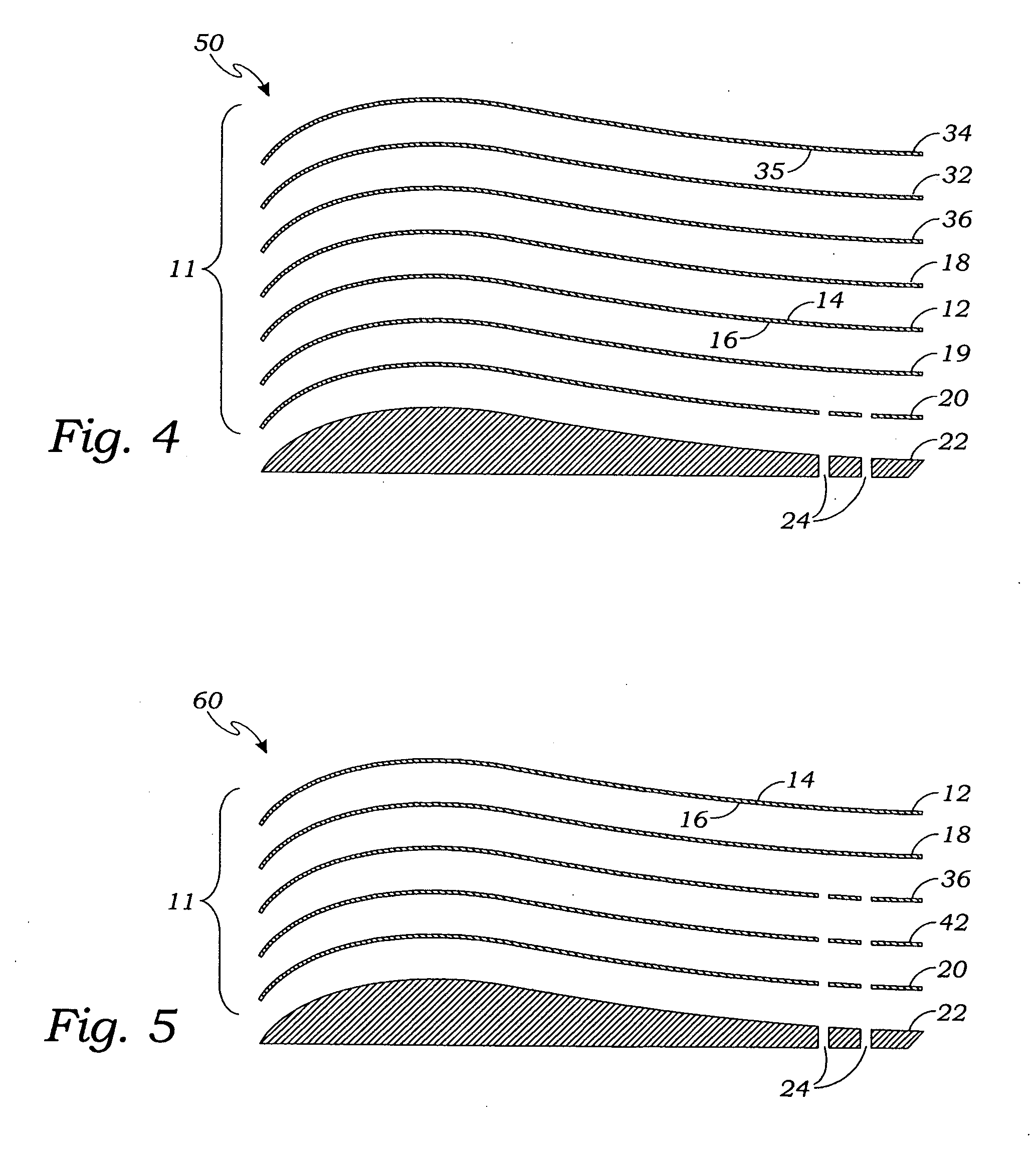 Laminated electronic components for insert molding