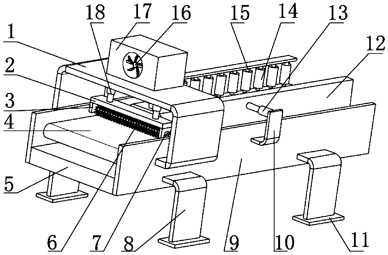 Anti-deviation device for pre-cleaning waste lithium battery