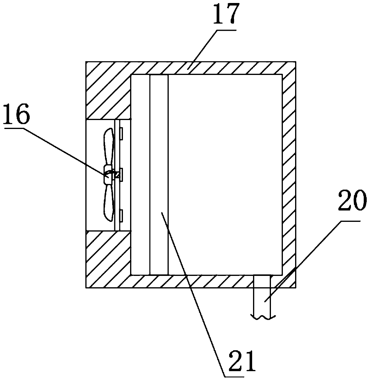 Anti-deviation device for pre-cleaning waste lithium battery