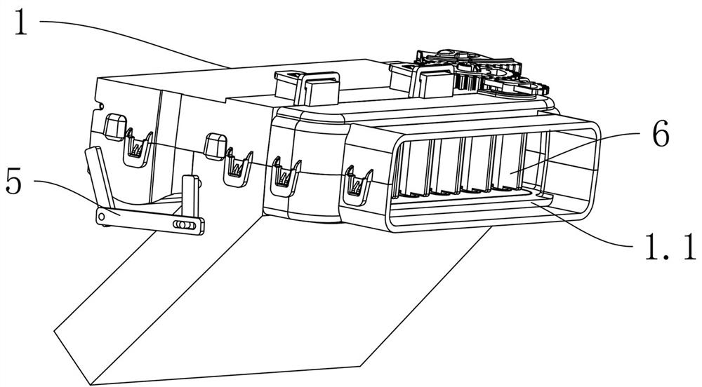 Double-air-duct air outlet structure of automobile air conditioner